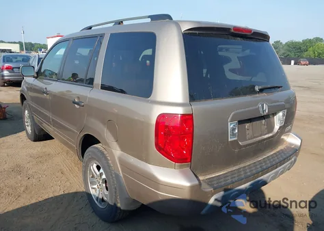 2004 Honda Pilot Ex-L из США, поврежденный, VIN 2HKYF18674H616366